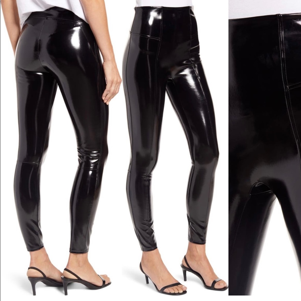 Spanx Faux patent leather leggings